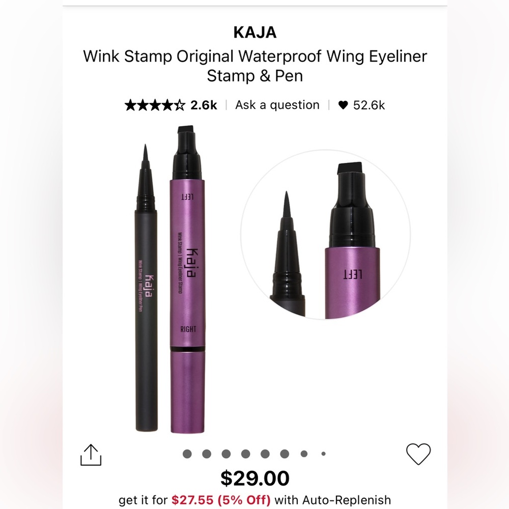 kaja Wink Stamp Original Waterproof Wing Eyeliner Stamp & Pen